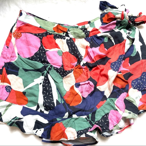 Anthropologie Pants - Anthropologie Maeve Floral Skort Skirt Shorts Size 14